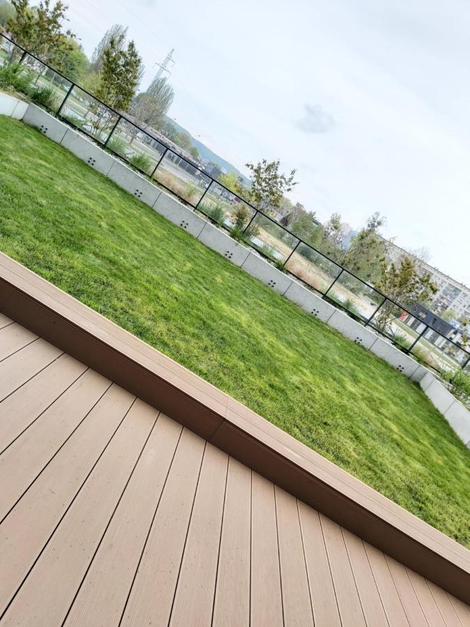Apartament 150 Zaspa Vvita Z Prywatnym Ogrodem I Tarasem Gdansk Exterior photo